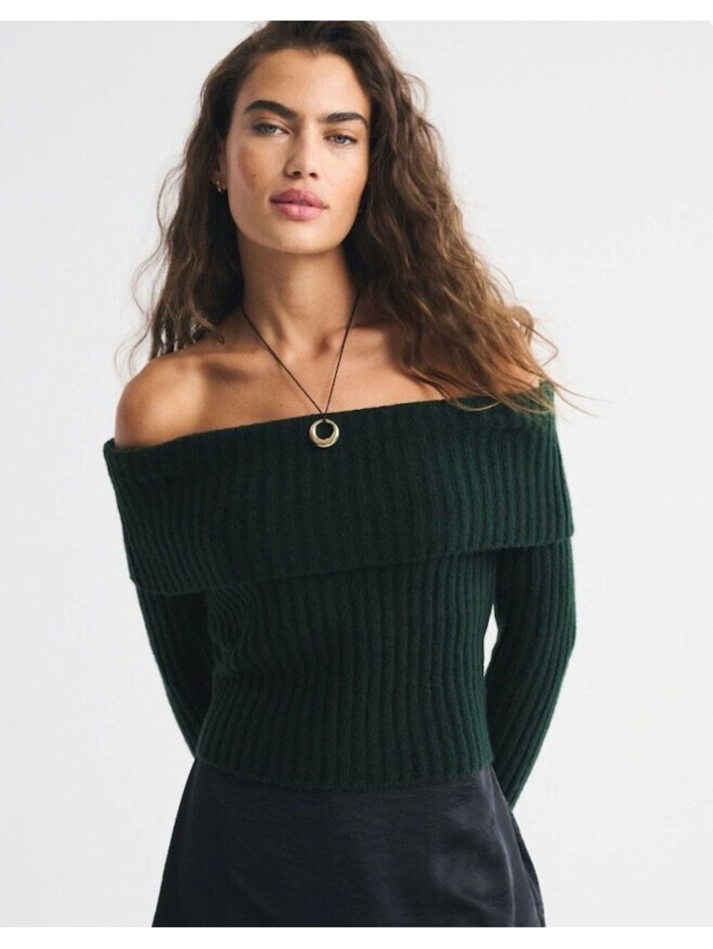 Abercrombie & Fitch Off the Shoulder Sweater - Size M